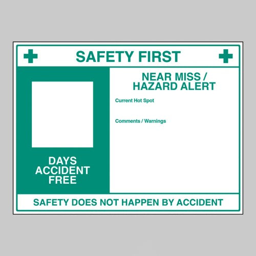 Dry-wipe Heath and Safety Board
