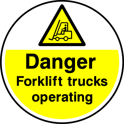 Heath and Safety Floor Stickers 400mm