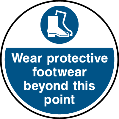 Heath and Safety Floor Stickers 400mm