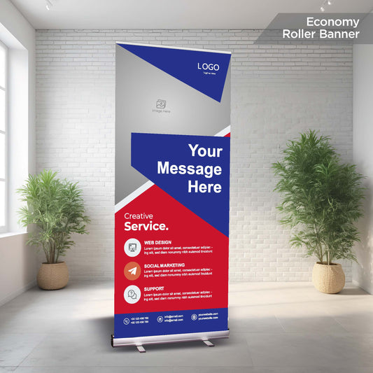 Standard Pull Up Banner | 850mm Wide Roller Banner for Exhibitions & Events